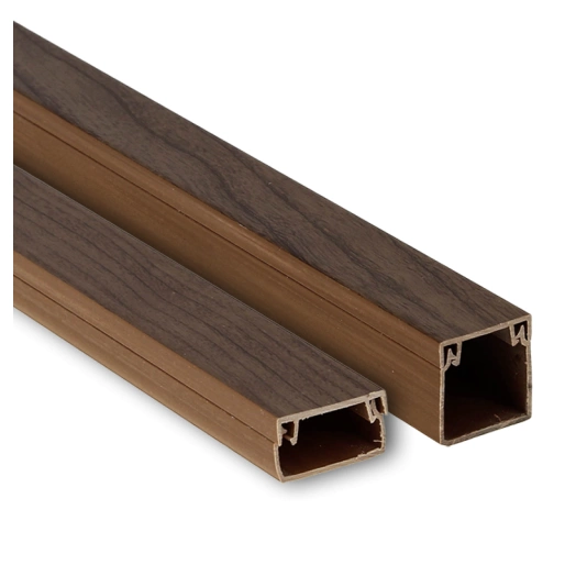 Кабель-канал 12х12 L2000 пластик Plast темн. дер. EKF kk-12-12d