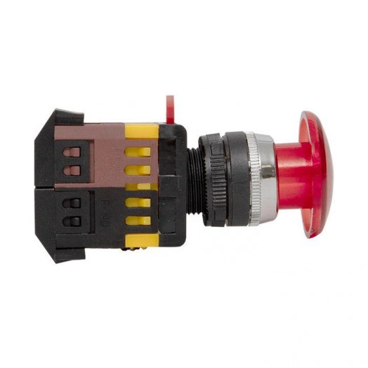 Кнопка "Грибок" AELA-22 NO+NC 220В с подсветкой красн. PROxima EKF pbn-aela-1r-220