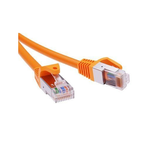 Патч-корд экранированный кат.6а F/UTP 4х2 LSZH 1м оранж. DKC RN6AFU4510OR