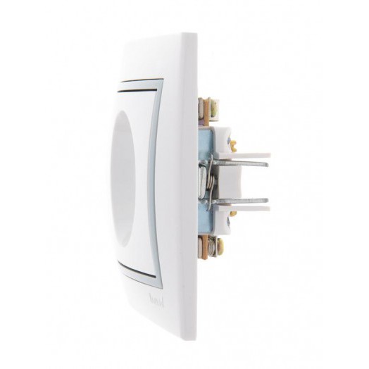 Розетка проходная TV СП Mira бел./сер. LEZARD 701-0215-129