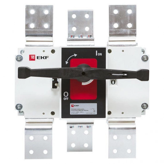 Рубильник-выключатель 3п 2500А с рукояткой управления для прямой установки PowerSwitch PROxima EKF psds-2500-3