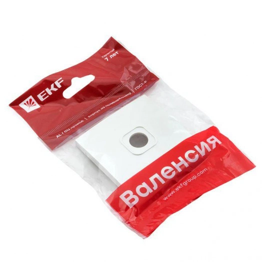 Панель лицевая Валенсия для 1-м розетки TV 75Ом 5-862МГц жемчуж. PROxima EKF ESA00-L-027-50