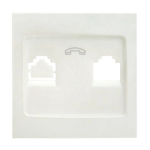 Панель лицевая Валенсия для 1-м розетки Phone жемчуж. PROxima EKF EST01-L-034-50