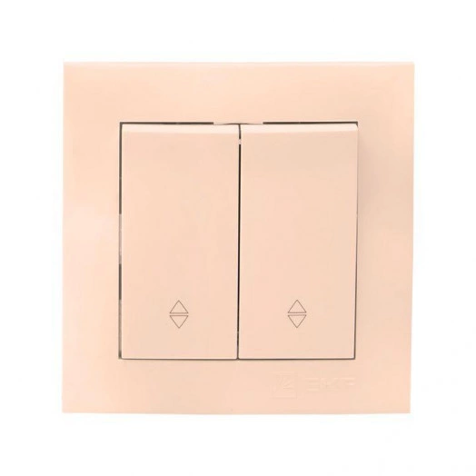 Переключатель проходной 2-кл. СП Валенсия 10А IP20 крем. PROxima EKF EWV10-027-20