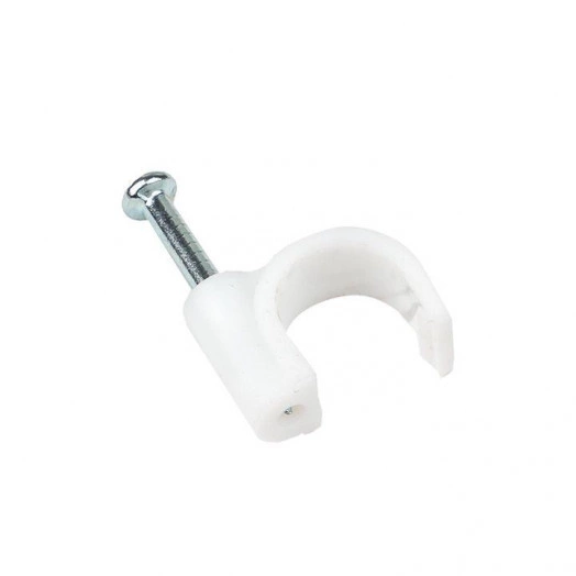 Скоба крепежная круглая 9мм (уп.50шт) EKF plcn-sr-9