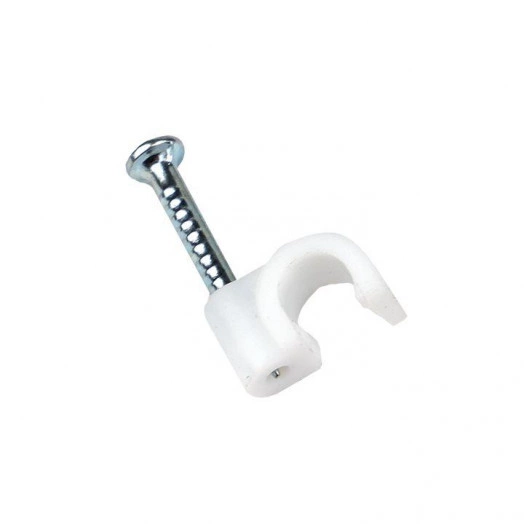 Скоба крепежная круглая 4мм (уп.50шт) EKF plcn-sr-4