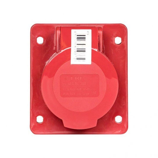 Розетка скрыт. уст. 16А 380В 3P+РЕ IP44 (414) EKF ps-414-16-380