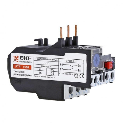 Реле тепл. РТЭ 1304 0.4-0.63А EKF rel-1304-0.4-0.63