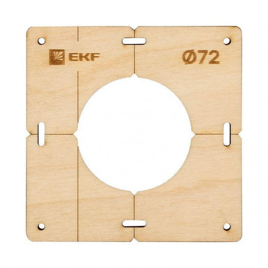 Комплект шаблонов для подрозетников d72мм Expert EKF sh-d72-k