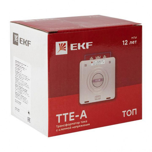 Трансформатор тока ТТЕ-А 400/5А кл. точн. 0.5 с клеммой напряжения PROxima EKF tte-S-400