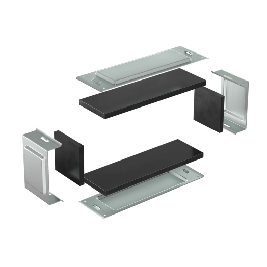 Комплект для обеспечения степени защиты IP44 в местах соединения секций лотков 500х80 цинк-ламель DKC SIP00850HDZL