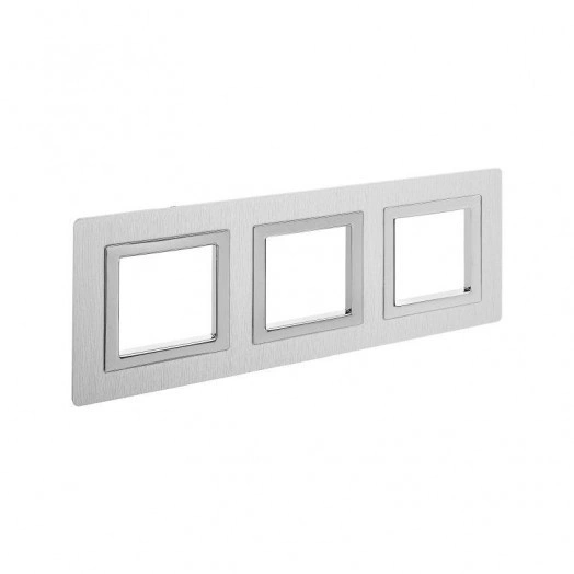 Рамка 6мод. Avanti алюм. сер. DKC 4404836