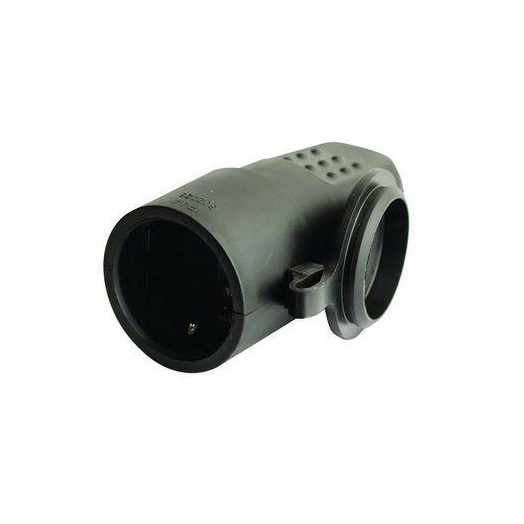 Розетка кабельная 16А IP44 2P+E 250В ввод кабеля с торца каучук черн. DKC DIS1103160