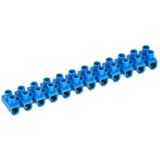 Колодка клеммная полистирол ЗВИ-5 н/г 1.5-4.0кв.мм син. (блист.2шт) IEK UZV6-005-04-2