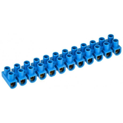 Колодка клеммная полистирол ЗВИ-20 н/г 4-10кв.мм син. (блист.2шт) IEK UZV6-020-06-2