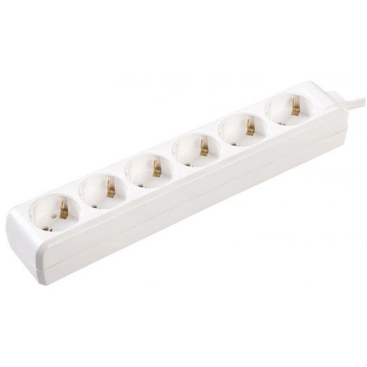 Удлинитель 6х5м с заземл. 16А IP20 У06 2P+PE 250В 3х1 IEK WYP10-16-06-05-Z-N