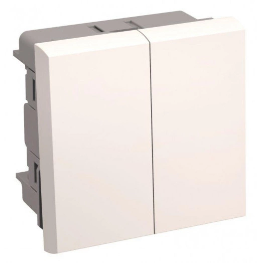 Выключатель 2-кл. 2мод. СП Праймер 10А IP20 ВК1-22-00-П бел. IEK CKK-40D-VD2-K01
