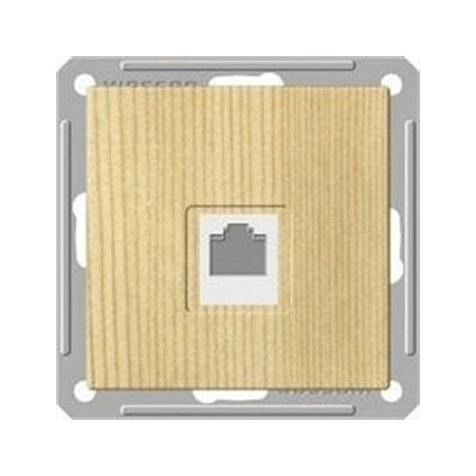 Розетка компьютерная 1-м СП W59 RJ45 кат.5E механизм сосна SE RSI-152K5E-7-86