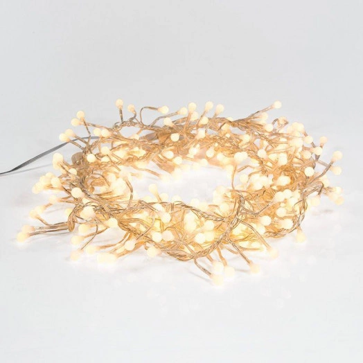 Гирлянда светодиодная "Мишура LED" 3м 288LED желт. 18Вт 220-240В IP20 провод ПВХ прозр. Neon-Night 303-601