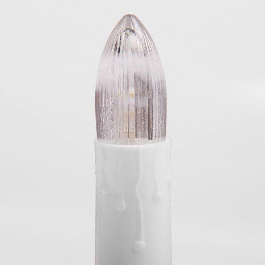 Гирлянда светодиодная "Свечи" 6м 30LED тепл. бел. 3Вт 220-240В IP20 провод ПВХ темн. зел. Neon-Night 303-084