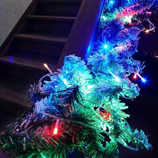 Гирлянда "Твинкл Лайт" 20м 160LED мультиколор провод ПВХ прозр. Neon-Night 303-309