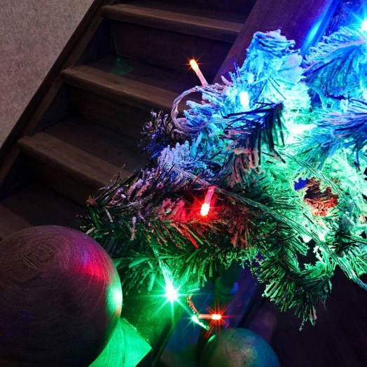 Гирлянда "Твинкл Лайт" 20м 160LED мультиколор провод ПВХ прозр. Neon-Night 303-309