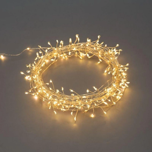 Гирлянда роса "Фейерверк" с контроллером 20м 500 LED теплый бел. на катушке Neon-Night 303-446