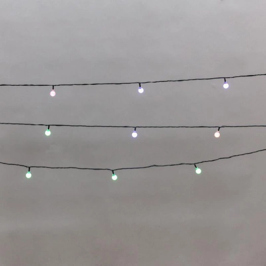 Гирлянда светодиодная "Шарики" 5м 20 LED IP20 зел. провод свечение мульти (RG/RB) мигание 230В Neon-Night 304-023