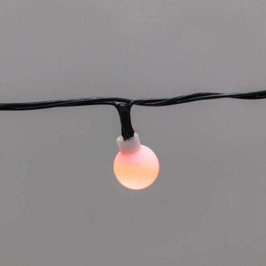 Гирлянда светодиодная "Шарики" 5м 20 LED IP20 зел. провод свечение мульти (RG/RB) мигание 230В Neon-Night 304-023