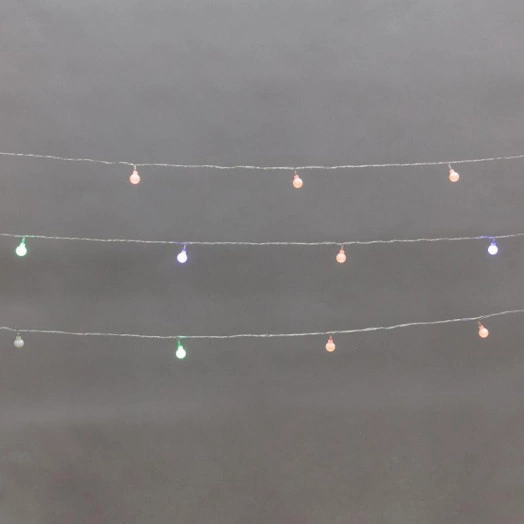 Гирлянда светодиодная "Шарики" 5м 20 LED IP20 прозр. провод свечение мульти (RG/RB) мигание 230В Neon-Night 304-021