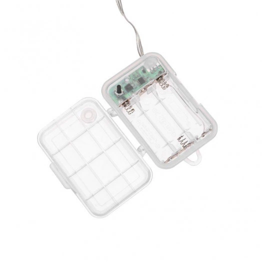 Гирлянда "Роса" 10м 100 LED RGB IP44 на батарейках 3хАА с пультом 8 режимов Neon-Night 303-259