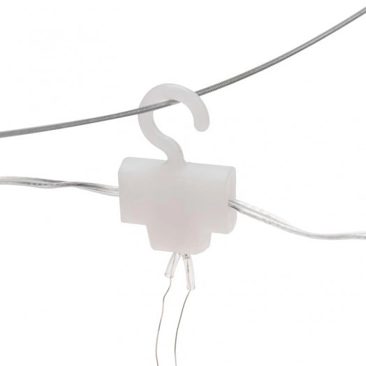 Гирлянда "Светодиодный дождь" из росы 3х2м USB+пульт управления с крючками для крепления теплый бел. Neon-Night 315-876