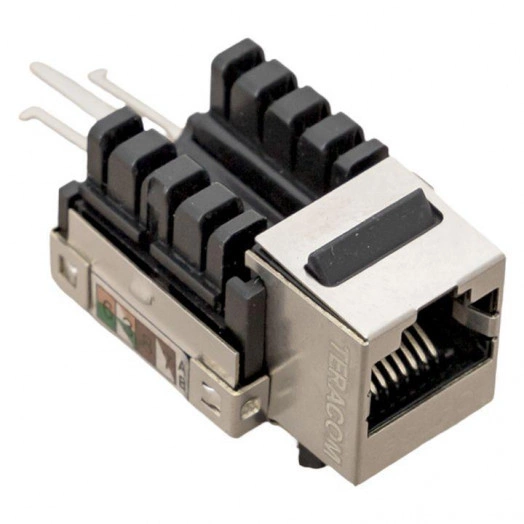 Модуль Keystone розеточный кат.5e RJ-45 экранированный FTP 110 IDC 90град. TeraLINK PRO EKF TRP-KSTN-SOCK-90D-5EFTP