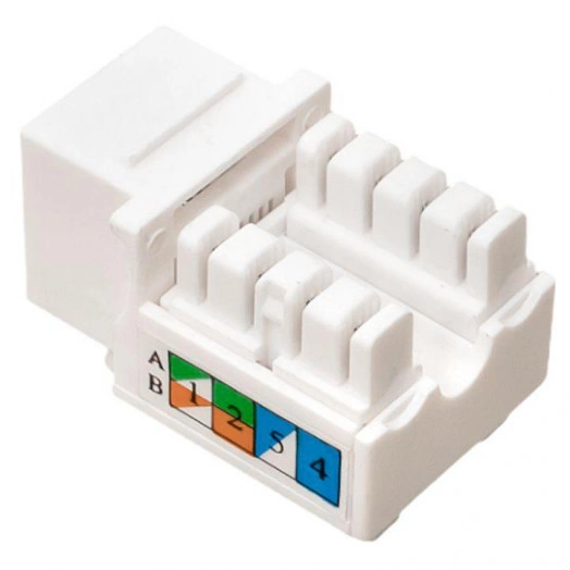 Модуль Keystone кат.6 RJ-45 неэкранированный 110 IDC 90град. бел. TeraLINK PRO EKF TRP-KSTN-90D-6UTP-WH