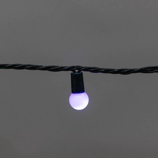 Гирлянда "Мультишарики" 20м 200 LED диаметр 15мм IP44 зел. провод свечение мульти (RG/RB) мигание 230В Neon-Night 303-609