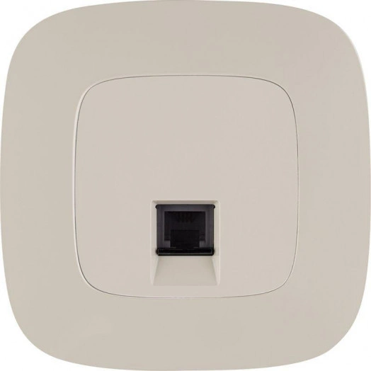 Розетка телефонная 1-м Valena Allure RJ11 с лицев. панелью механизм сл. кость Leg 753838