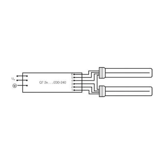 Лампа люминесцентная компакт. DULUX L 24W/840 2G11 OSRAM 4050300010755