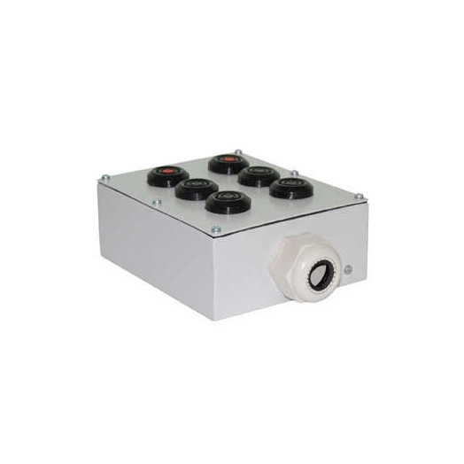 Пост кнопочный ПКУ 15-21.231-54 У2 (4хВК30-10-11110-54/2 (1з+1р) черн. + 2хВК30-10-11110-54 (1з+1р) красн. + PG-36) пост управления Электротехник ET054503