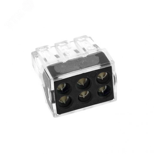 Клемма строительно-монтажная СМК модель 106 6 отверстий 1.0-2.5мм2(4шт) PROxima