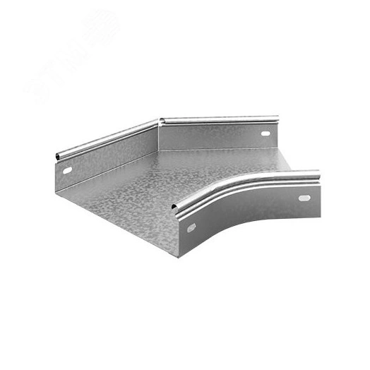 Угол плоский плавный универсальный 45 град. к лотку 150х80, толщ. 1,5 мм, Сендзимир цинк