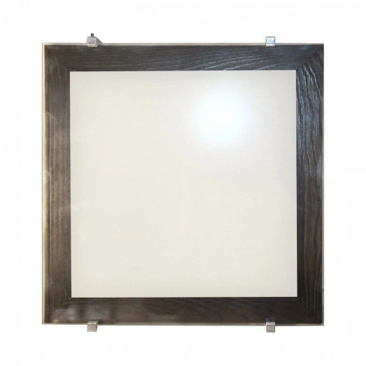 Светильник Полесье 300х300 НПБ 09-2х40-001 М94 белый корпус венге держатель хром ИУ