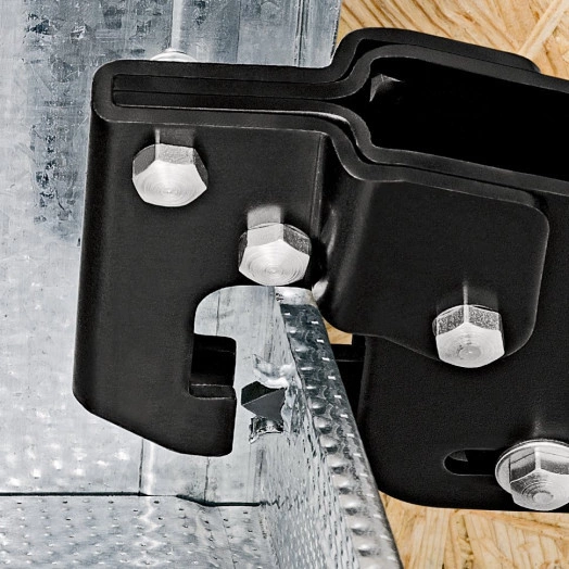 Просекатель для монтажа металлических профилей двуручный для соединения металлических листов для перегородок и подвесных потолков для коробчатых и угловых профилей толщиной макс 12 мм (2 х 06 мм) L-340 мм чёрные 2-компонентные рукоятки KN-904234