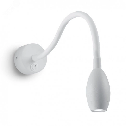 Светильник настенный светодиодный 3w 3700К на гибком основании белый