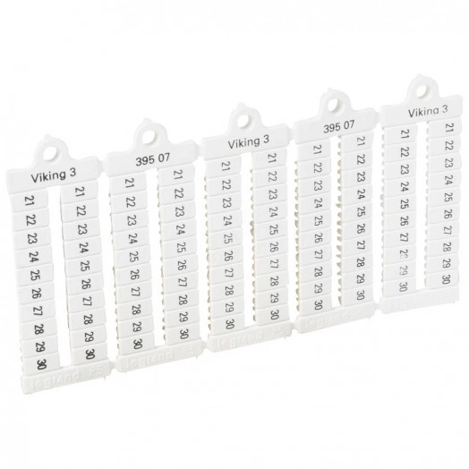 Viking Пластина маркировочная 5мм цифры 21-30 горизонтальная