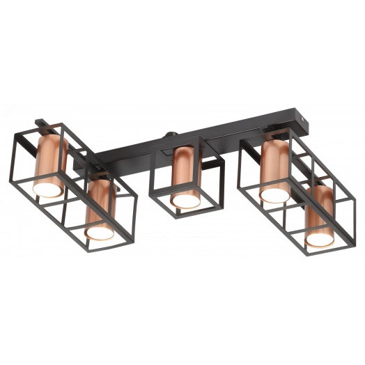 Светильник потолочный Rivoli Raffaela 5082-305 5 * GU10 25 Вт накладной для натяжных потолков лофт - кантри