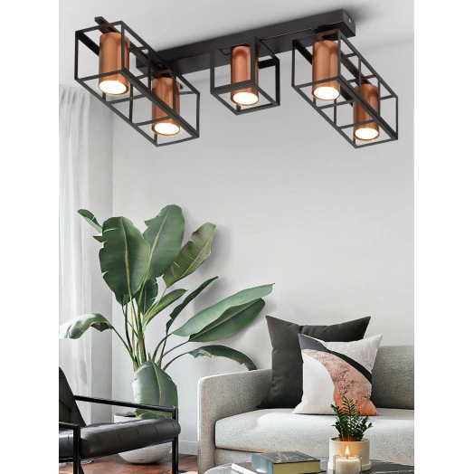 Светильник потолочный Rivoli Raffaela 5082-305 5 * GU10 25 Вт накладной для натяжных потолков лофт - кантри