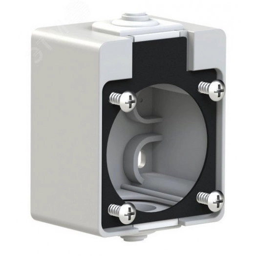 Адаптер настенный для розетки серии 105-0 серый