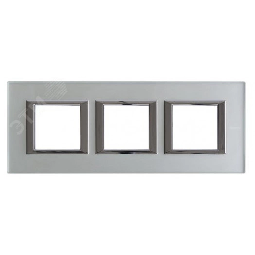 Axolute Рамка 2х3 поста 71мм горизонтальная матовое стекло