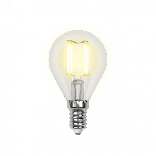 LED-G45-6W/NW/E14/CL GLA01TR Лампа светодиодная. Форма ''шар'', прозрачная. Серия Air. Белый свет (4000K). Картон. ТМ Uniel