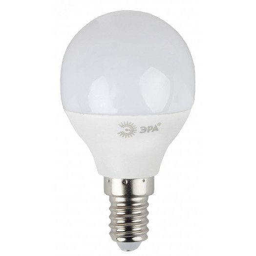 Лампа светодиодная LED P45-7W-827-E14 (диод, шар, 7Вт, тепл, E14, (10/100/3600) ЭРА